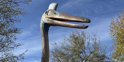 Photo of a Quetzalcoatlus replica